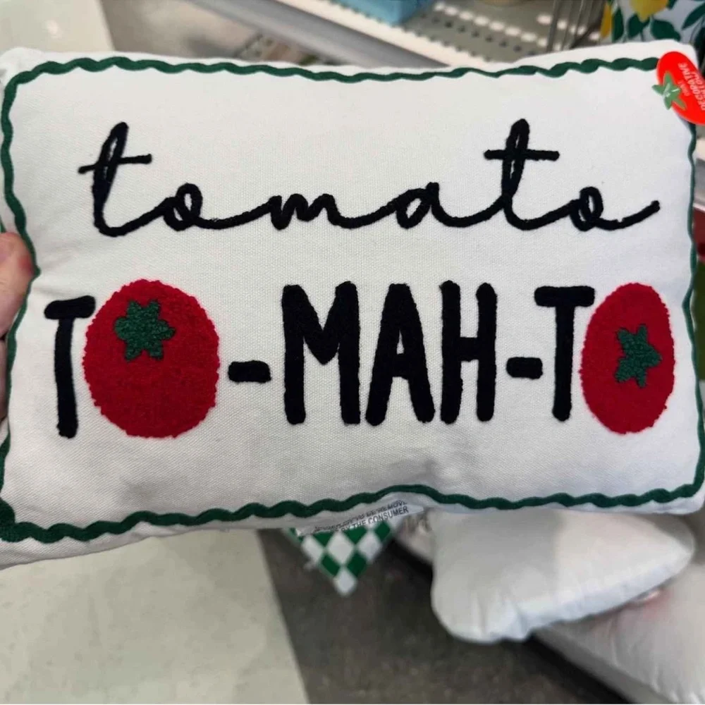 Tomato Lumbar Pillow - Bullseye’s Playground